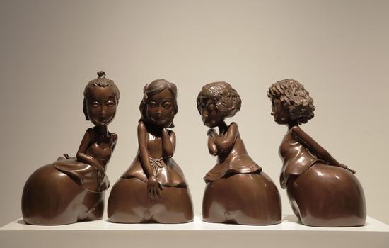 《相见欢》145x37x63cm 铜 2016年