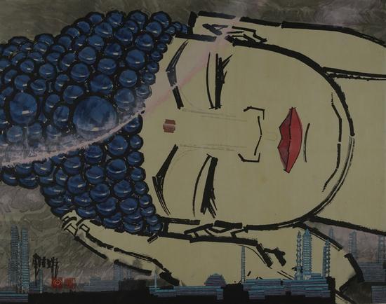 李宝瑞作品 卧佛93X74-1980