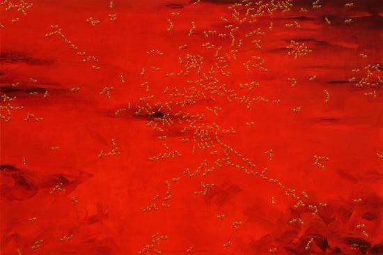 贺丹 金蚂蚁 布面油画 200x300cm 2016年