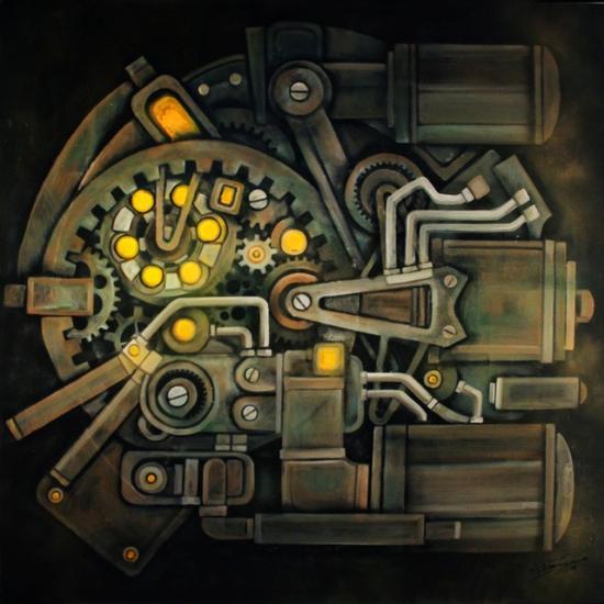 李季-永动机#夜熵(昼)-综合材料-150x150-2013