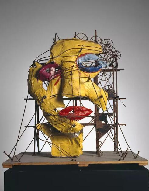 jean tinguely and niki de saint phalle, le cyclop – la tête, 1970