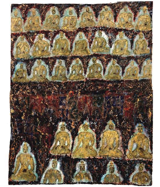 心灵佛光之一一二 75*95cm 藏纸 2012年