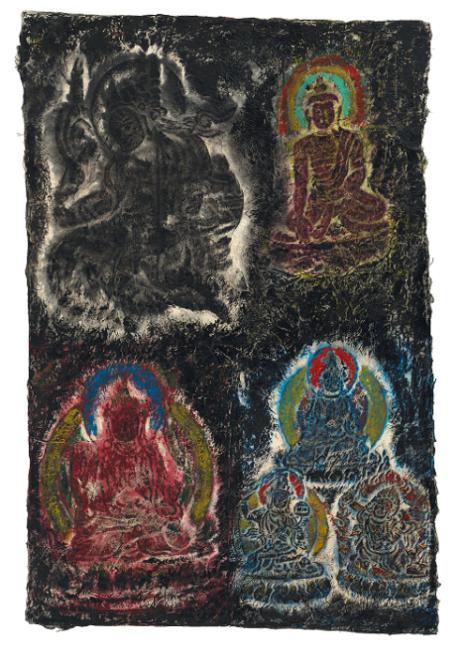 心灵佛光之一二六50*75cm 藏纸 2016年
