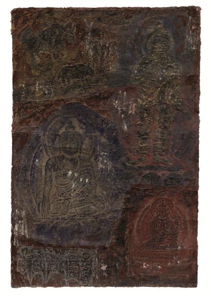 心灵佛光之一二八50*75cm 藏纸 2016年