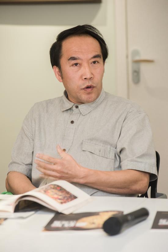 中国美术学院继续教育学院院长安滨在研讨会上发言