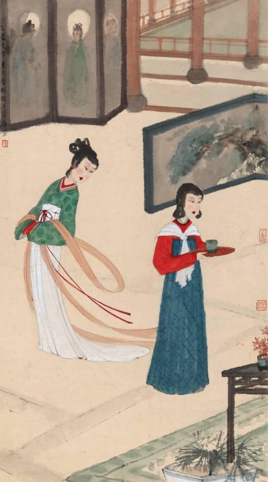 傅抱石《风光好》,成交价:6612.5万元,图片来源:中国嘉德