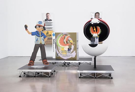“数据区块链的未来展现”展览现场,图片来源: 佩策尔画廊