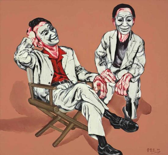 曾梵之 (生于 1964 年)《面具系列:第四号》