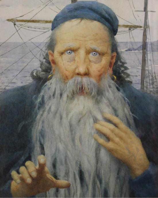 托马斯·库珀·戈奇(Thomas Cooper Gotch)的《It Is an Ancient Mariner》(1925年) 图片来源:私人收藏