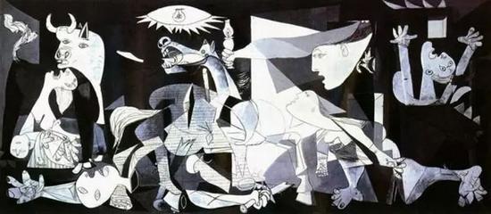 毕加索名作《格尔尼卡》,图片来自网络