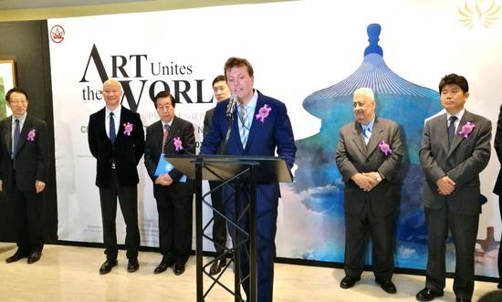 联合国秘书处高级项目官 马丁 为活动致辞