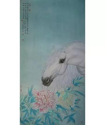 苏云龙限量版画《天马探花之三》