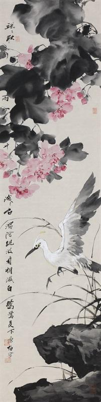 徐源绍 四季花卉(三) 138cm×35cm