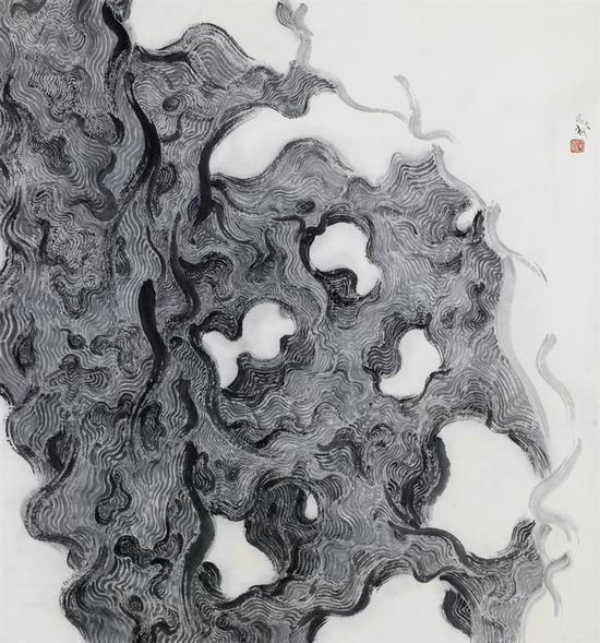 叶放 洞天四相(四) 96cm×90cm