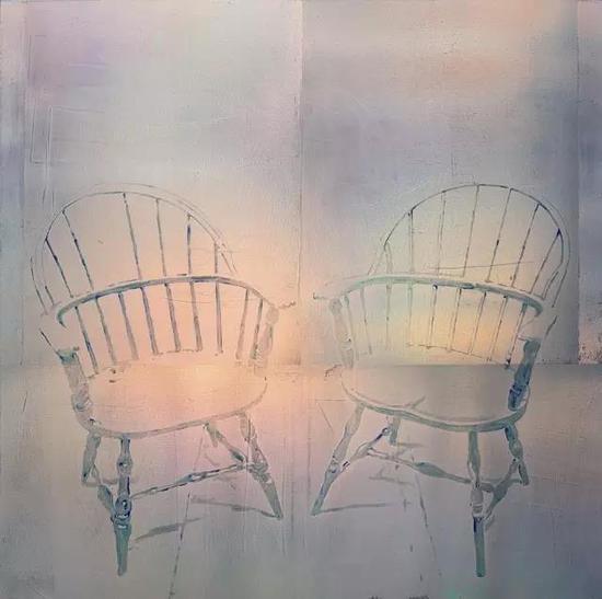 黄喆 《之间》 140cmx140cm 画布综合材料 2015