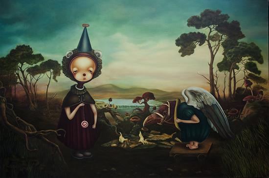 《请允许给我一颗糖》250cmX165cm布面油画 2013年