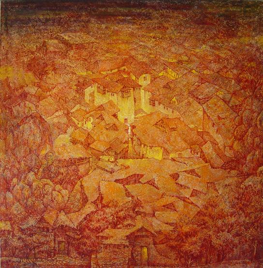 橘之晕(2003年)油画