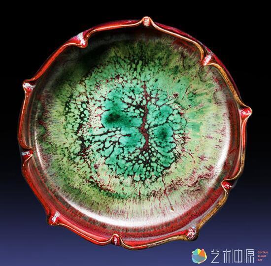 刘志钧作品:首届河南陶瓷艺术大展特别奖《葵花洗-智慧树》