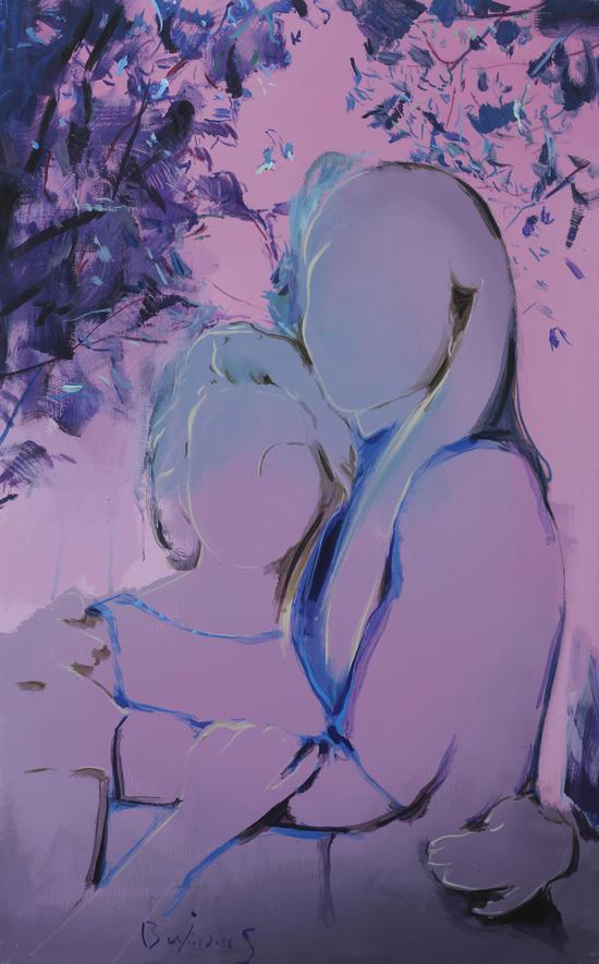 《飘》100X160cm布面丙烯2016