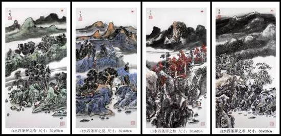 此次在南方文交所艺术品交易中心平台挂牌的“何昌林山水瓷板画”是由著名艺术家何昌林授权、结合非物质文化遗产瓷板画工艺制作而成的山水四条屏题材作品