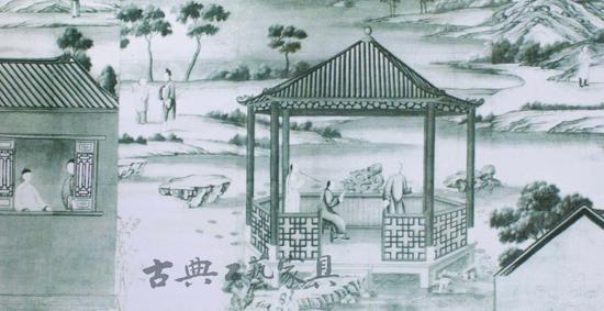 图11 1775-1800年中式壁画。(特拉华州温特图尔博物馆藏,1969年由Henry Francis du Pont捐赠)