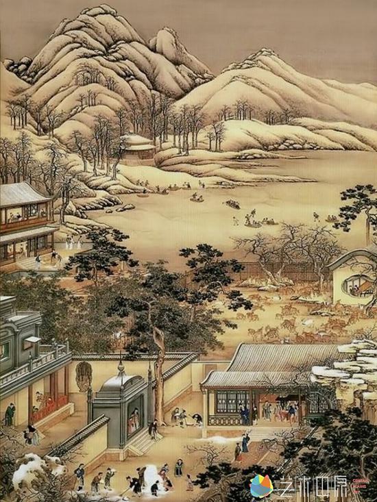 清院本《十二月令图轴》