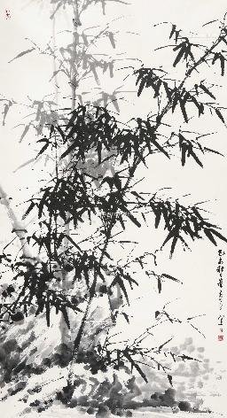 竹石图
