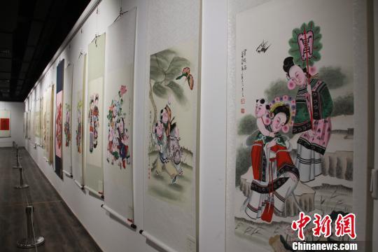 山东高密扑灰年画,作者吕臻立。 曾洁 摄