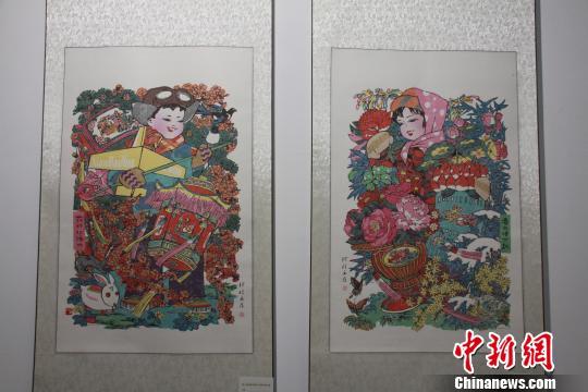 陕西西安年画,作者邹笛。 曾洁 摄