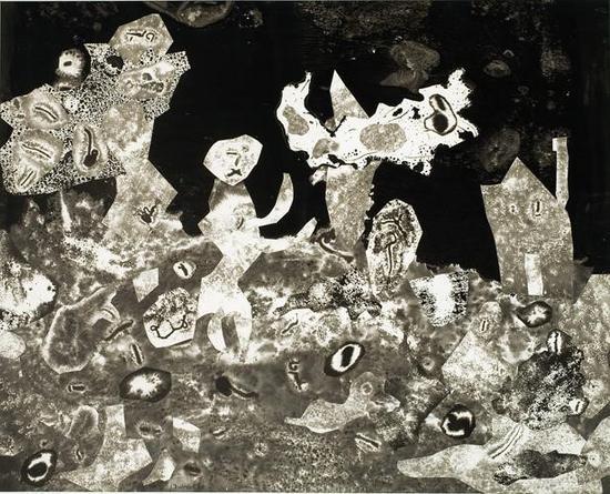 让·杜布菲, 《La fermière (The Farmer‘s Wife)》, 1955。图片:courtesy:Hammer Museum