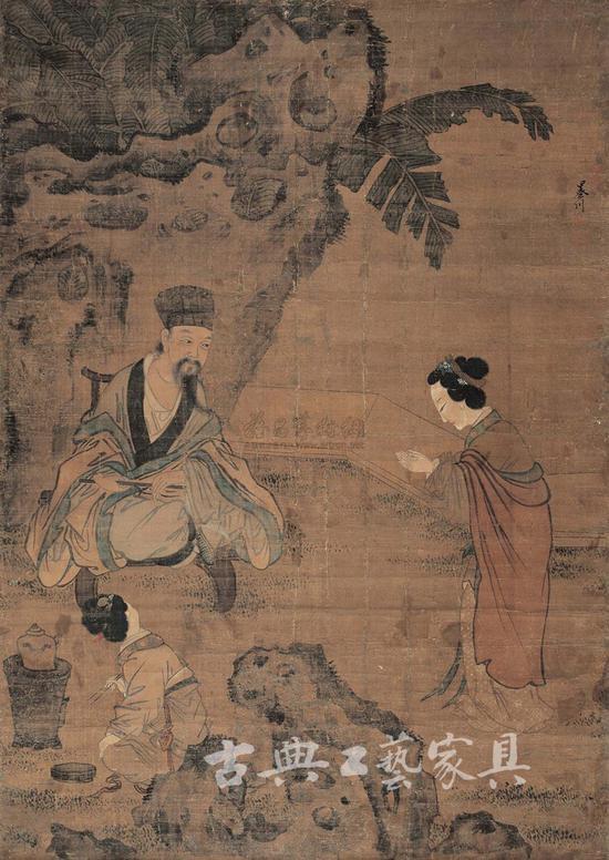 烹茶图 立轴 绢本