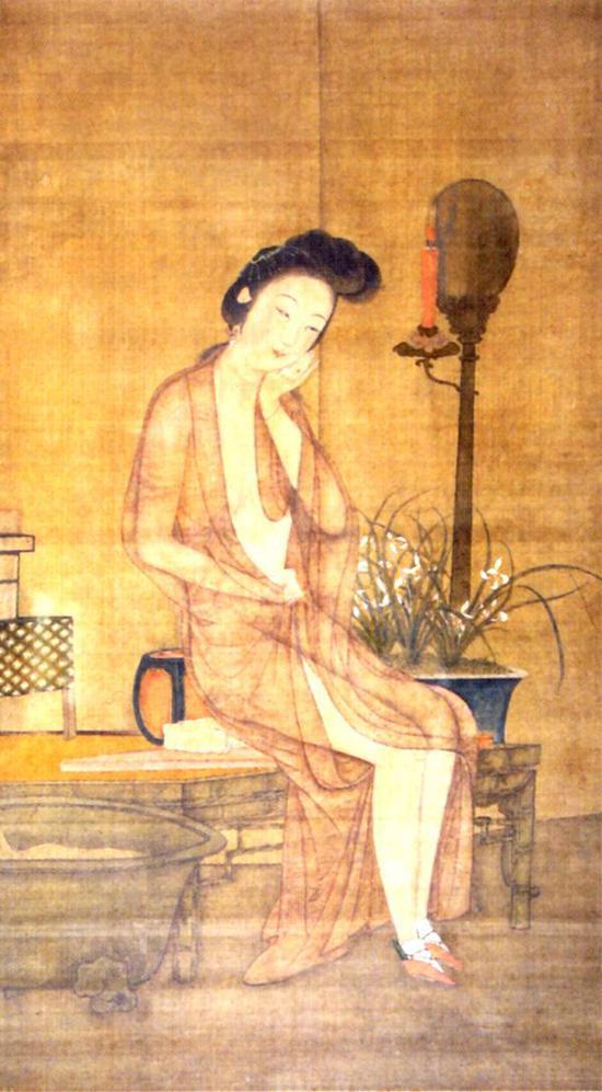 德国收藏家费迪南·伯特莱(Ferdinand Bertholet)收藏的《待浴美人图》