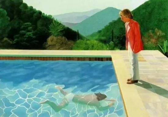 艺术家肖像(有两个人物的泳池)(Portrait of an Artist,Pool with two figures)