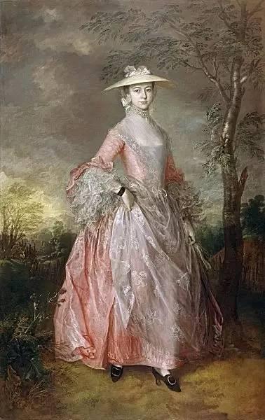 英国画家Thomas Gainsborough于18世纪画下的肖像