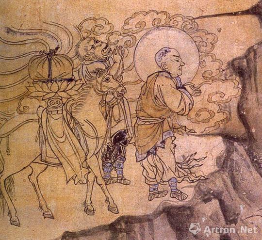 《玄奘取经图》——榆林窟第3窟(西夏) 敦煌研究院供图