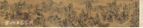 黄公望《江山无尽》,江南园林常取法黄公望画意。