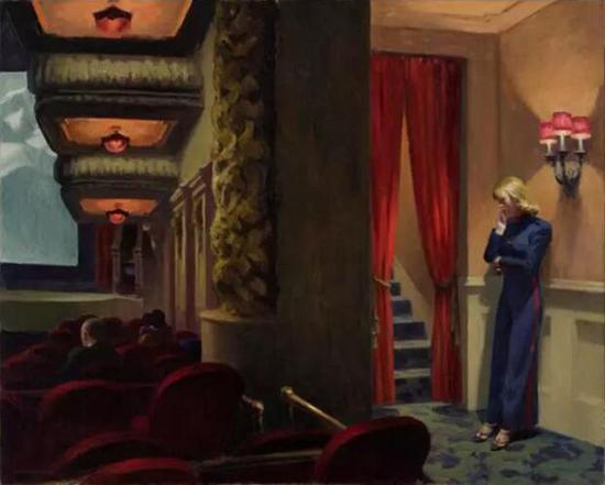 爱德华·霍珀(Edward Hooper),《纽约电影》(New York Movie), 1939