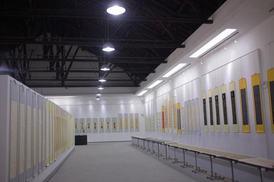 周义发专场书画展现场照