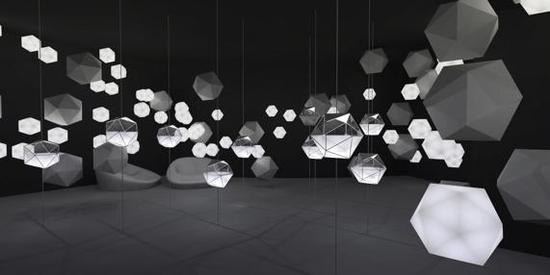图为:‘AART 城市博览会珠宝陈列展台’,2015 年上海城市艺术博览会最受欢迎展陈空间 艺术总策划:ToMASTER 明日大师,合作艺术家:宋刚,展览地点:上海衡山路 12 号精品酒店