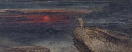 英国画家约翰·马丁的《最后一个人》(1833)
