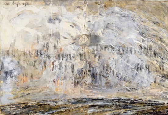 起初Am-AnfangAt-the-beginning2003画布上的混合技术Mischtechnik-auf-Lein