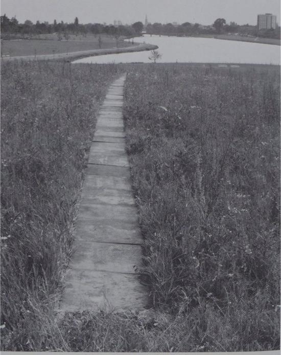 ▲ 卡尔·安德烈(Carl Andre)及其作品