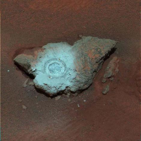 “机遇”号所拍火星地表岩石佳照(组图)