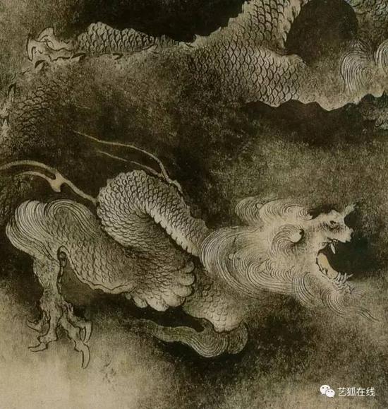 陈容《九龙图》(局部)