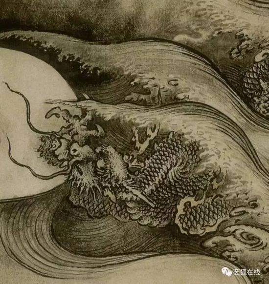 陈容《九龙图》(局部)