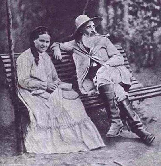 毕沙罗和妻子,1877,拍摄于蓬图瓦兹