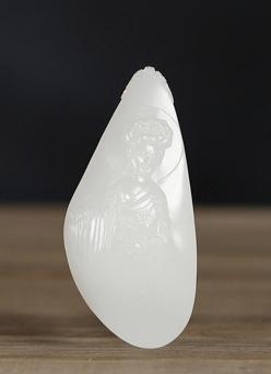 LOT1815-宋世义-和田玉籽料少司命把件