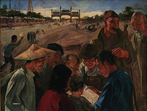吴作人1949年作《解放南京号外》,成交价1232万元