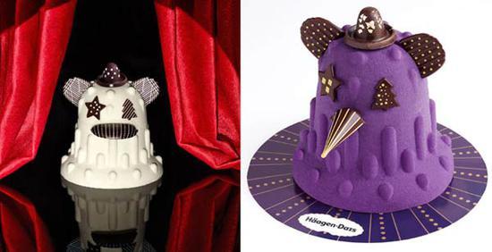 Designs cake creature for Häagen-Dazs。pic via hayonstudio