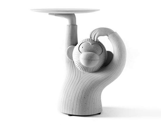 Gardenias – Monkey Side Table For BD Barcelona via hayonstudio